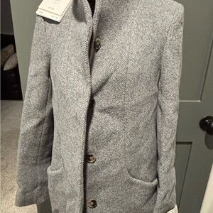 NWT Aritzia Wilfred Gray Cocoon Coat XS